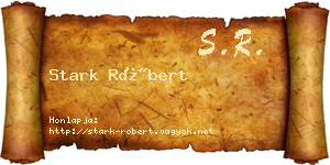 Stark Róbert névjegykártya