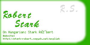 robert stark business card